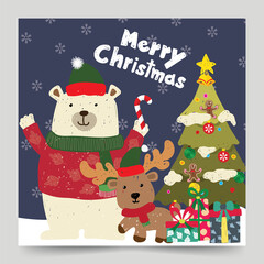 christmas banner decoration of xmas vector illustration design 06