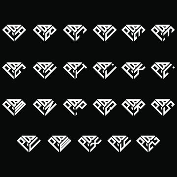 BPA to BPZ letter logo creative design, Multiple triple letter logo design