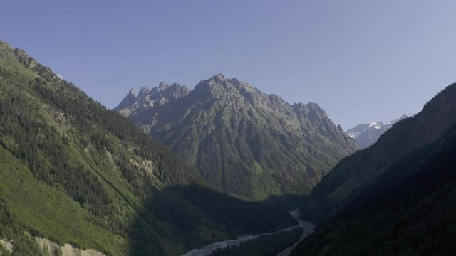 Aerial, Zemo Svaneti National Park, Georgia