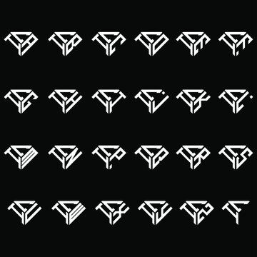 CIA to CIZ letter logo creative design, Multiple triple letter logo design