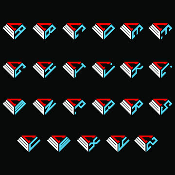 CWA to CWZ letter logo creative design, Multiple triple letter logo design