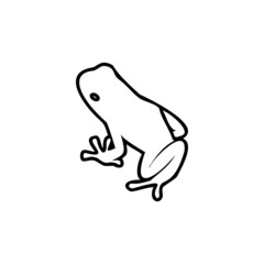 Frog icon design template vector isolated illustration