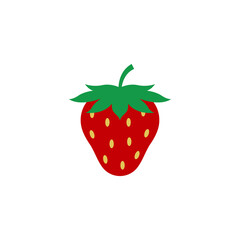 Strawberry icon design template vector isolated illustration