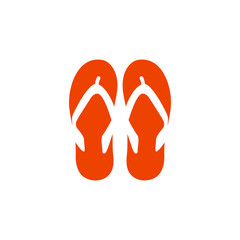 Flip flop icon design template vector isolated illustration