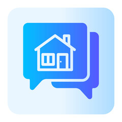conversation gradient icon