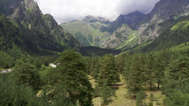 Aerial, Zemo Svaneti National Park, Georgia