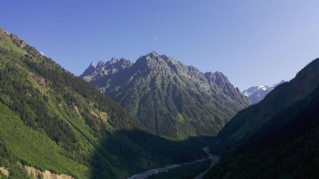 Aerial, Zemo Svaneti National Park, Georgia