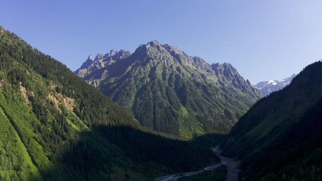 Aerial, Zemo Svaneti National Park, Georgia