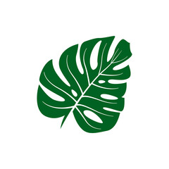 monstera leaf logo icon design template vector © sidik