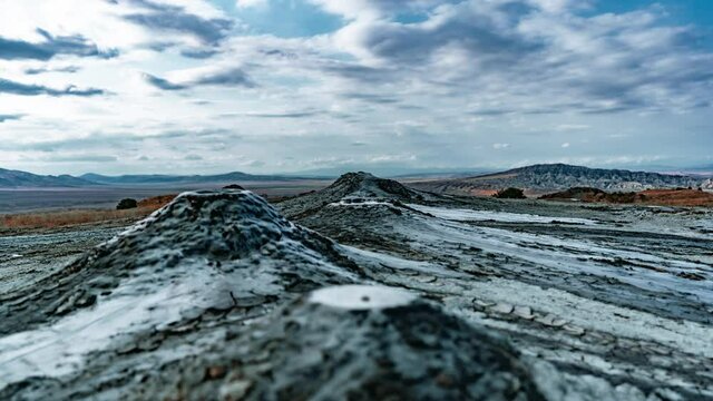 Time Lapse, Takhti-Tepha Natural Monument, Mud Volcanoes, Georgia