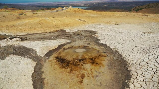 Mud Volcanoes At Takhti-Tepha Natural Monument, Georgia