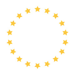 金色の星のフレーム