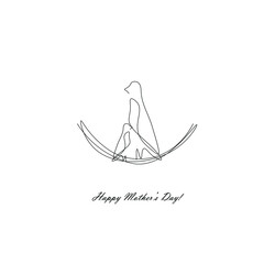 Happy mothers day card vector illustration	