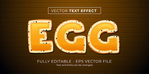 Egg text style effect