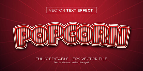 Popcorn text effect - obrazy, fototapety, plakaty