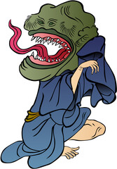 Obraz premium 浮世絵 妖怪 その54