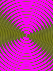 Phosphorescent background, pink and green spiral
