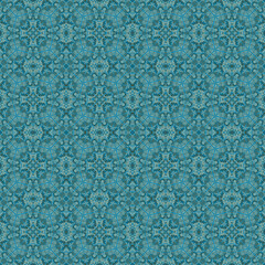 Seamless abstract pattern. Blue and green shades.