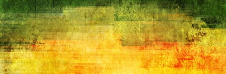 Abstract background painting art with green and yellow grunge paint brush for December sale poster, banner, website, phone case design.