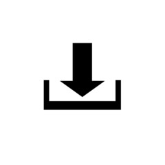 Fototapeta premium Download icon illustration on white background