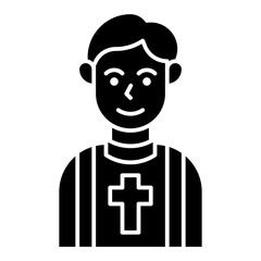 priest glyph icon