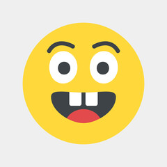Nerd emoji icon vector illustration in flat style, use for website mobile app presentation