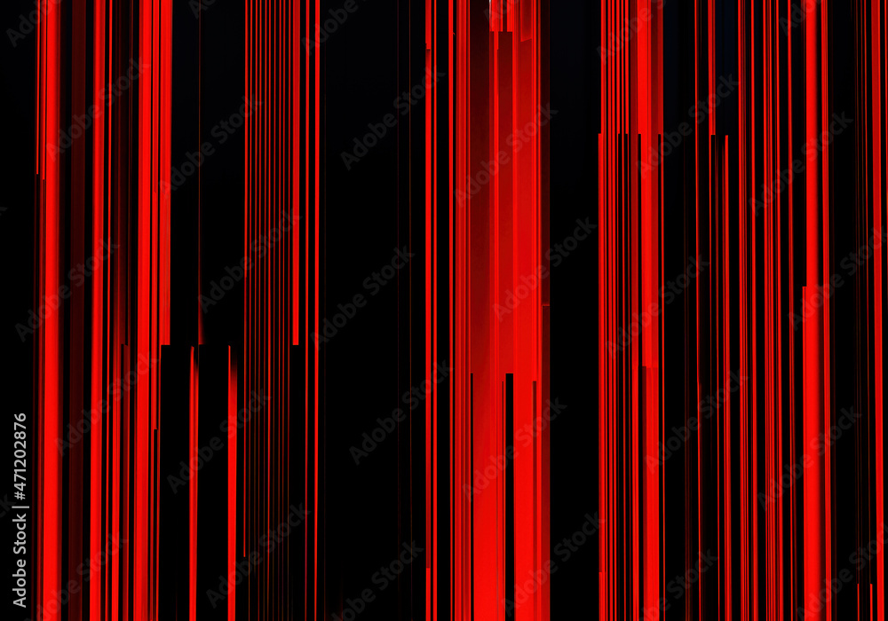 Poster abstract black-red background. vertical lines look like noise. geometric background. background patt