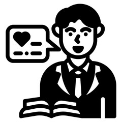 officiant glyph icon