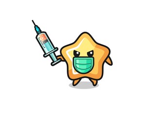 illustration of the star to fight the virus