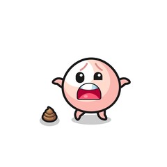 meatbun earth surprised to meet poop