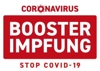 Corona Booster-Impfung-Stop Covid-19