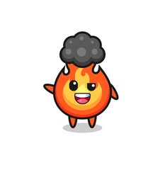 fire character as the afro boy