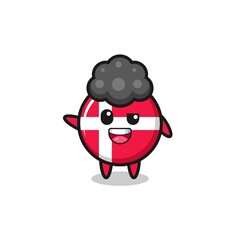 denmark flag character as the afro boy
