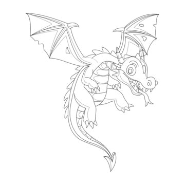 illustration of a cartoon dragon