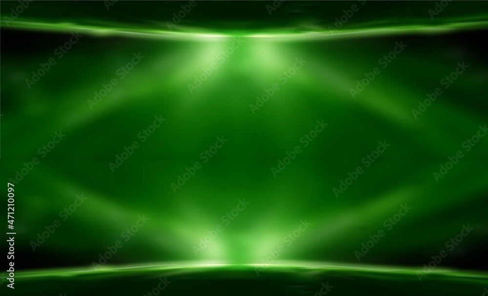 Poster green black abstract background blurred. empty light gradient studio room. used for background and d