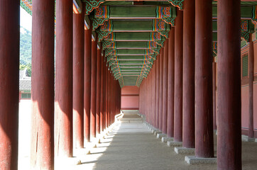 Kyeongbok Palace corridor - Seoul, Korea
