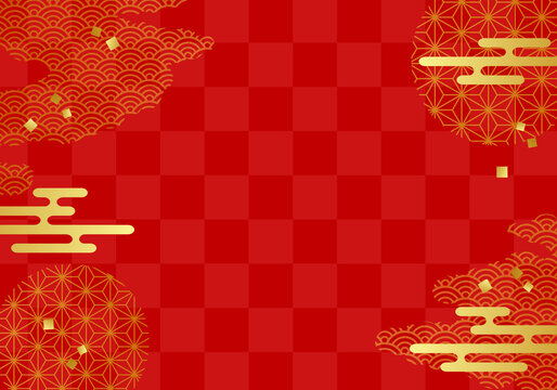 和柄と雲の抽象的なベクターイラスト背景