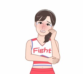 チアガールの女性