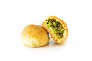 Turkish ramadan dessert with pistachio