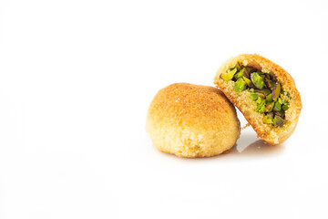 Turkish ramadan dessert with pistachio