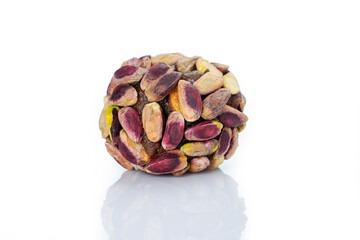 Turkish dessert cezerye with walnuts or pistachio
