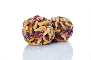 Turkish dessert cezerye with walnuts or pistachio