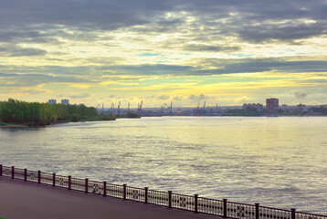 Fototapeta premium Yenisei Embankment in Krasnoyarsk