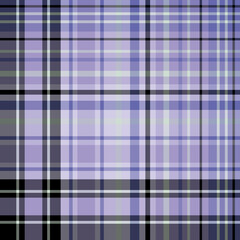 Seamless pattern in positive black, violet and lilac colors for plaid, fabric, textile, clothes, tablecloth and other things. Vector image.