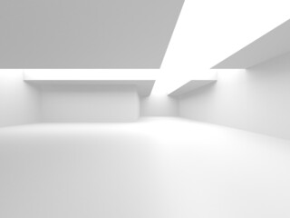 Abstract White Architecture Design Concept