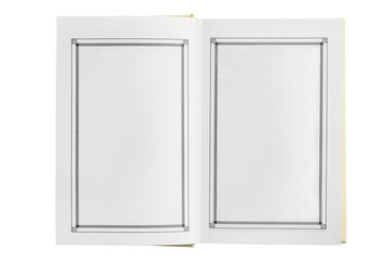 Book spread isolated