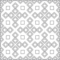 Fototapeta na wymiar Vector pattern with symmetrical elements . Repeating geometric tiles from striped elements.Monochrome texture.Black and white pattern for wallpapers and backgrounds.