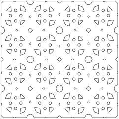 Vector pattern with symmetrical elements . Repeating geometric tiles from striped elements.Monochrome texture.Black and 
white pattern for wallpapers and backgrounds.