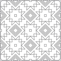 Vector pattern with symmetrical elements . Repeating geometric tiles from striped elements.Monochrome texture.Black and 
white pattern for wallpapers and backgrounds.