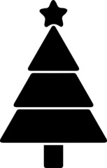 Obraz premium Christmas Tree, Set of Christmas trees, modern flat Icon Isolated on white background